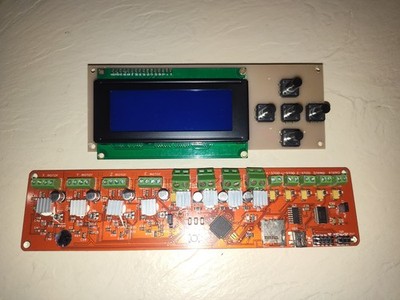 Reprap Melzi Version 1.4 PCB control Board.  Tested Working Anet M-505 3d print
