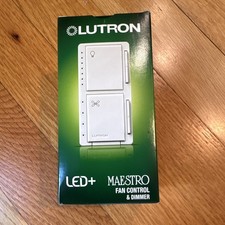 Lutron Maestro LED+ MACL-LFQ-WH Fan Control &...