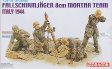 DML6215 1:35 Dragon German Fallschirmjager 8cm Mortar Team Figure Set
