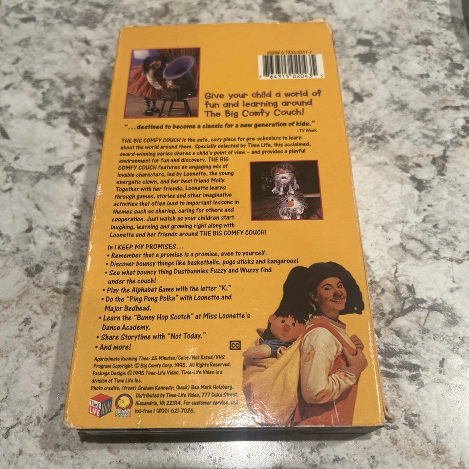 The Big Comfy Couch I Keep My Promises VHS 1995 Time Life Kids - Image 4 of 4