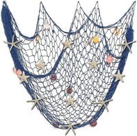 Wanddekoration Fischernetz Mit Muscheln Und Seesternen 150Cm × 200Cm FüR