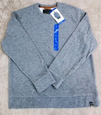 Jachs New York Mens Pullover Sweatshirt Large Gray Crewneck Soft Brushed Fleece