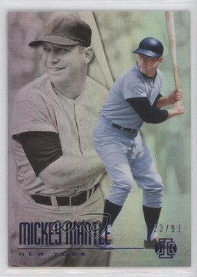 2018 Chronicles Illusions Trophy Collection Blue 23/99 Mickey Mantle #7 HOF 3nn