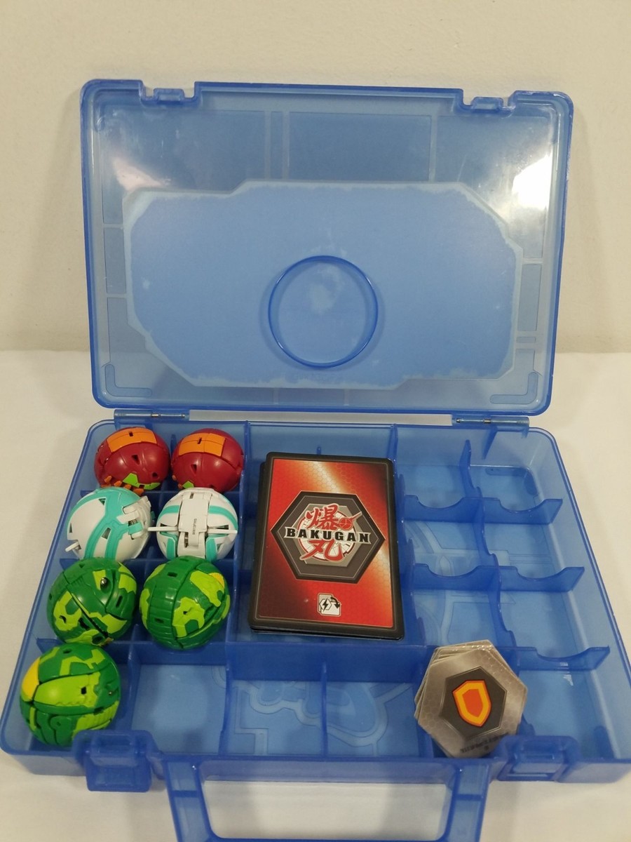 Bakugan Battle Brawlers Lot With 6 Bakugan Balls Cards & Blue