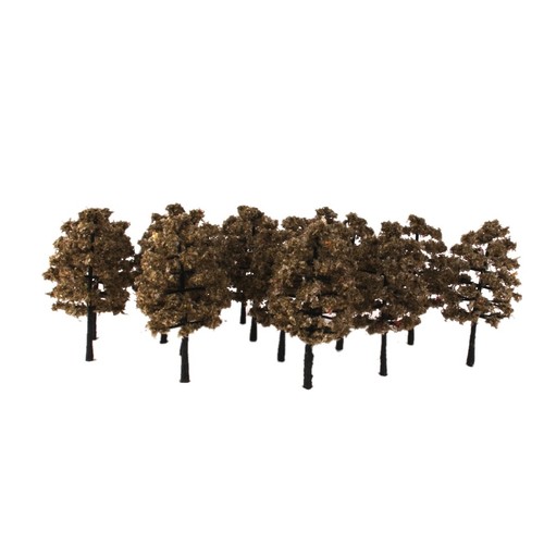 20pcs Model Trees HO OO Scale Train Layout Garden Scenery Wargame Diorama 1:100 - Picture 6 of 6