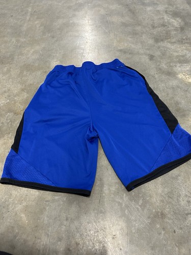 Adidas Blue & Black Athletics Shorts Youth Xl 18-20 - Picture 3 of 3