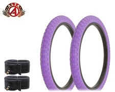1PAIR ALTA BMX Bicycle Bike Tires  Tubes 20" x 2.125" Purple BMX COMP3
