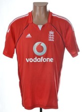 ENGLAND NATIONAL TEAM 2008 CRICKET SHIRT JERSEY ADIDAS L