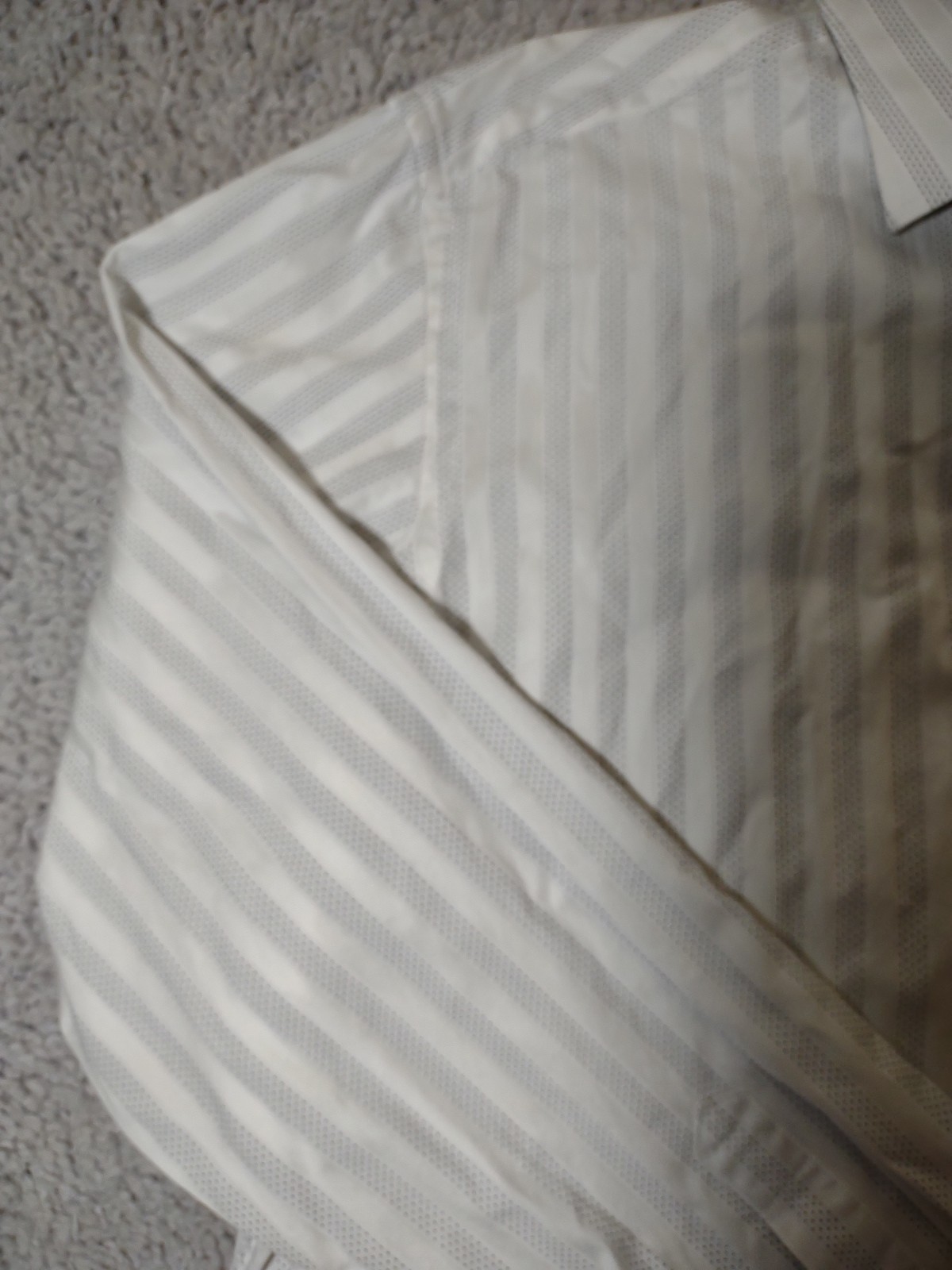 Bugatchi Men White Striped Button Long Sleeve Geo… - image 4