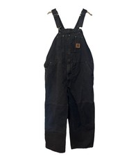 Carhartt Men  s R06 Bib Unlined Double Knee Overalls SZ 46x30 Dark Brown