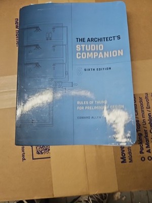 The Architect's Studio Companion: - Paperback, by Allen Edward; Iano - Very Good