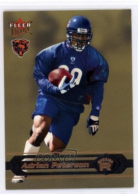 2002 Fleer Ultra Rookies Gold Medallion /100 Adrian Peterson #214 Rookie RC 1w9