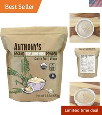 Gluten Free Psyllium Husk Powder 1.5 lb - For Smoothies and Digestive Ease