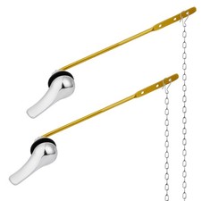 Front Mount Toilet Handle Kit, 2 Pack Toilet Lever Flush Handle, Aluminum All...