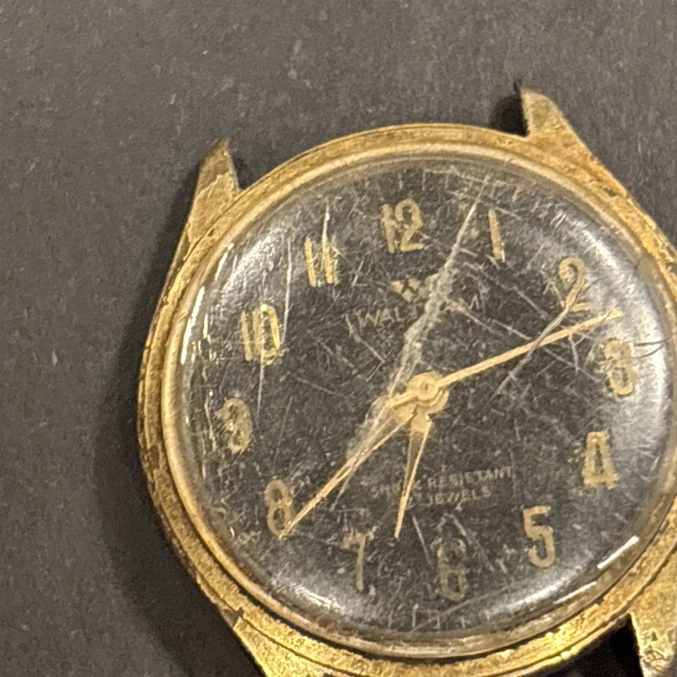 Q42 VTG Waltham Relógio Masculino Cabeça Peças Mecânicas-Reparo-Restauração Como Está*** - Imagem 4 de 4