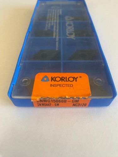 Korloy DNMG 442-GM NC3120 DNMG 150608-GM Turning Carbide Inserts (Box of 8) - Picture 2 of 4