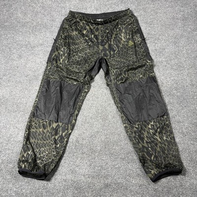Nike ACG Pants Mens Large Green Happy Arachnid Dri-FIT Hiking Woven DB4101-355
