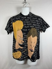Vintage 90s MTV Beavis And Butthead AOP T Shirt Stanley Desantis Sz Medium