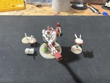 Warhammer 40K Tau Empire Broadside Battlesuit Painted w/ Drones