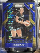 2025 Panini Prizm WNBA Hailey Van Lith Fearless #12 Blue Pulsar /199 RC Rookie