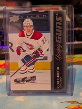 Cole Caufield 2021-22 Upper Deck Series 1 Young Guns Rookie Card #201. rookie card picture