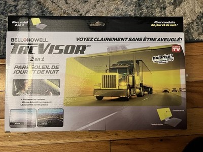 Tac Visor Bell+Howell for Day and Night 2 In 1 Polarized Sun Visor, Anti-Glare