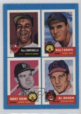 1992 Archives Bazooka Quadracard Roy Campanella Walt Dropo Harvey Kuenn HOF 13kt