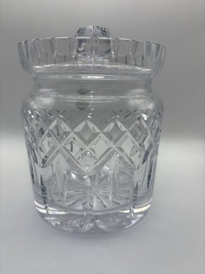 Waterford Crystal Lismore Biscuit Barrel Bean New In Original Box Never Used