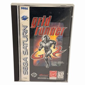 Grid Runner (Sega Saturn, 1996) CIB Complete w/ Manual + Reg Card Tested