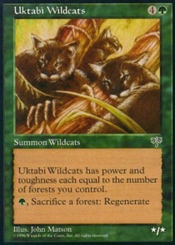 Uktabi Wildcats - Mirage # MTG Magic The Gathering