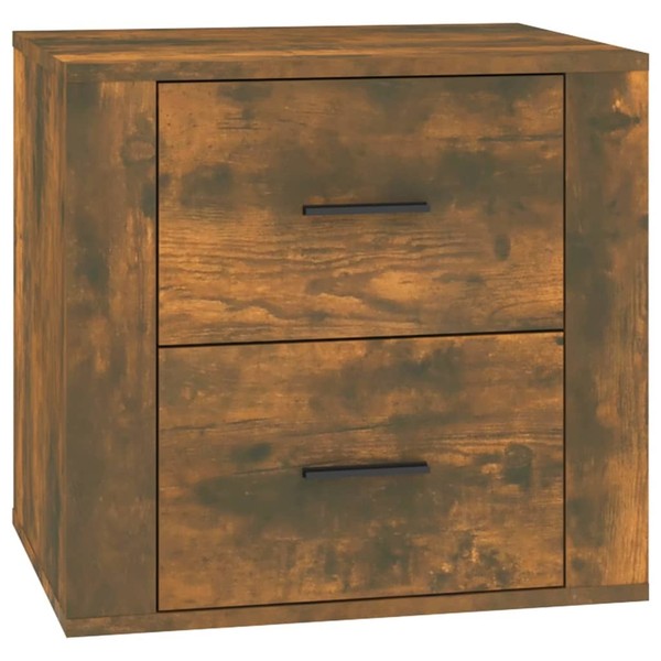 Nachttisch RäUchereiche 50X39X47 Cm Nachtschrank Nachtkonsole SchräNkchen-image