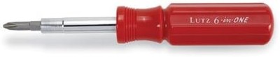 Lutz 24006 6-in-One Screwdriver - Red