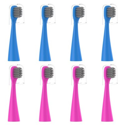 EveryStep Replacement Toothbrush Heads 8 8 Count (Pack of 1), Blue + Pink 