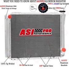 26 X 19 2 Row Aluminum Universal Crossflow Cooling Radiator For Chevy Gm