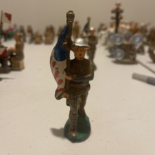 Vintage Barclay Manoil Toy Soldier Flag Bearer