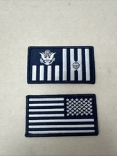 London Bridge LBT-2121ZH Coast Guard USCG Flag Ensign & American Flag Patch Set