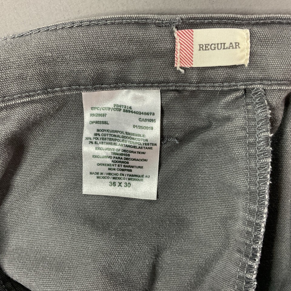 Dickies Pants Mens 36x30 Grat FLEX Carpenter Work Utility Hammer Loop ...