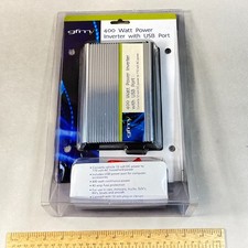 GFM 400 Watt Power Inverter 2 AC Outlets 1 USB 12V DC to 110 AC Household Power