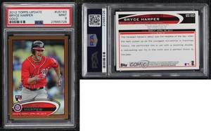 2012 Topps Update Debut Gold /2012 Bryce Harper #US183 PSA 9 MINT Rookie RC