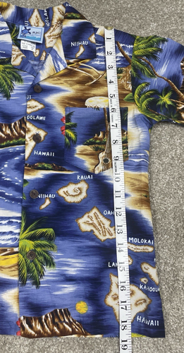 RJC Made in Hawaii Island Print Aloha Hawaiian Shirt Boys Youth Size 6 Button Up - Picture 3 of 7