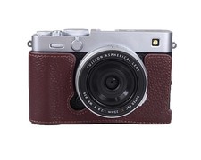 Genuine Leather Camera Half Case Anti-Slip Cover Shell for Fujifilm X-E5 XE5