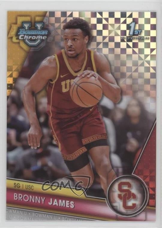 2023-24 Bowman U Chrome X-Fractor Bronny James #95 0t6a