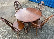 Ercol Chester Extending Dining Table and 4 Quaker Swan Chairs FREE DELIVERY 🚚🚚