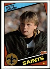 1984 TOPPS #300 MORTEN ANDERSEN RC SAINTS