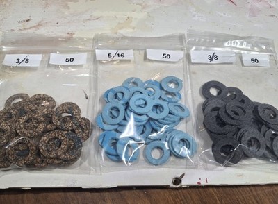 50pcs Lawn Mower Float Bowl Nut Gasket Fits  Carb  Jet Screw USA  3/8 