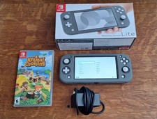 Nintendo Switch Lite 32GB Console Gray Excellent Cond Japan model with game