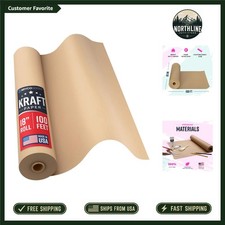 Versatile 1200" Brown Kraft Paper Roll for Crafts, Packing & Kids Activities
