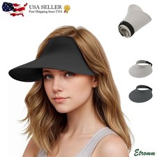 Visor Sun Plain Hat Sports Cap Colors Golf Tennis Beach Adjustable Summer NEW