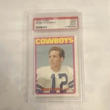 Topps 1972 Roger Staubach #200 PSA Mint 9 Dallas Cowboys Football Card