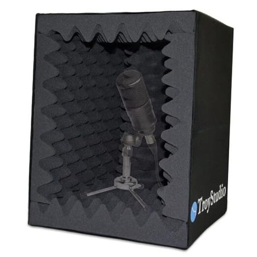 Portable Vocal Booth, Large Foldable Microphone Isolation Shield, Small Size